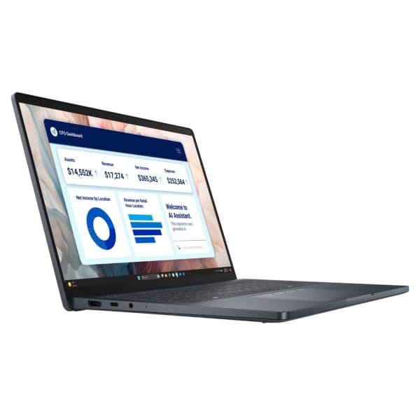 dell-pro-14-premium-pa14250-16go-512go-vue-34-gauche dell pro 14 premium ultra 7 266v maroc vue 3/4 gauche