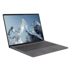 asus zenbook a14 snapdragon x maroc vue 3/4 avant gauche
