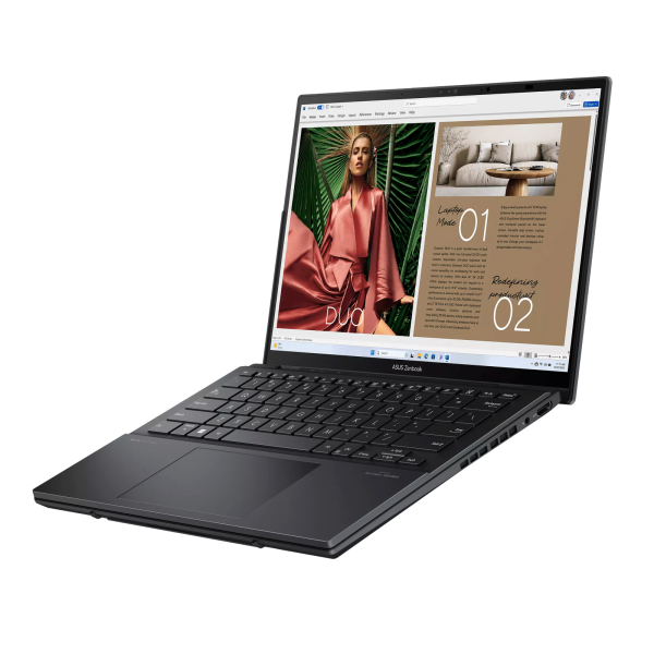 asus-zenbook-duo-ux8406ca-ultra-9-185h-32go-1to-vue-34-avant-gauche asus zenbook duo ux8406ca ultra 9 185h maroc vue 3/4 avant gauche