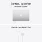 Contenu du coffret du MacBook Air 15 pouces avec câble MagSafe 3