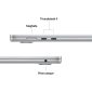 Ports Thunderbolt 4, MagSafe 3 et prise casque du MacBook Air 15 pouces