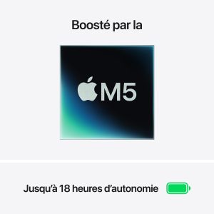 Puce Apple M5 et autonomie du MacBook Air 13 pouces