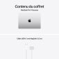MacBook Pro 14 pouces et câble USB-C vers MagSafe 3