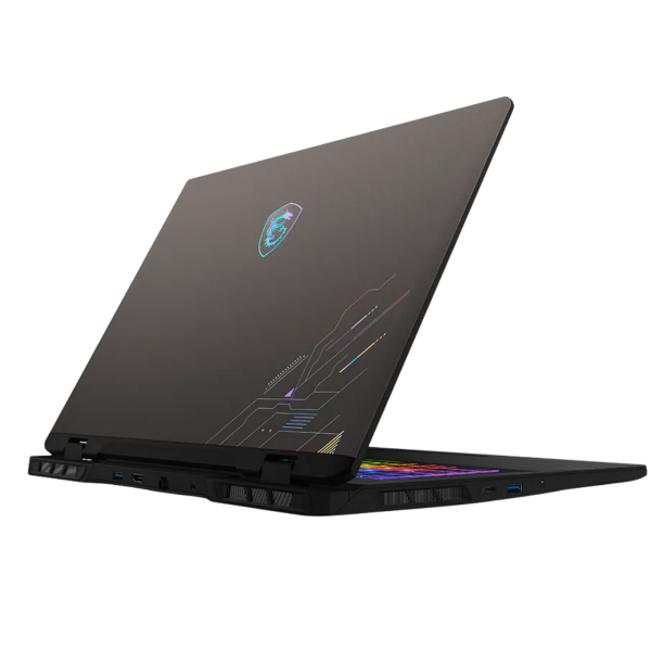 msi-crosshair-17-hx-ai-ultra-7-255hx-rtx-5070-16go-1to-vue-34-arriere-gauche msi crosshair 17 hx ai ultra 7 255hx rtx 5070 maroc vue 3/4 arriere gauche