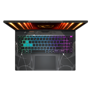 msi cyborg 15 b2rwekg core 7 240h rtx 5060 maroc vue clavier