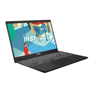 msi modern 15 h b13m i9 13900h maroc vue 3/4 avant gauche