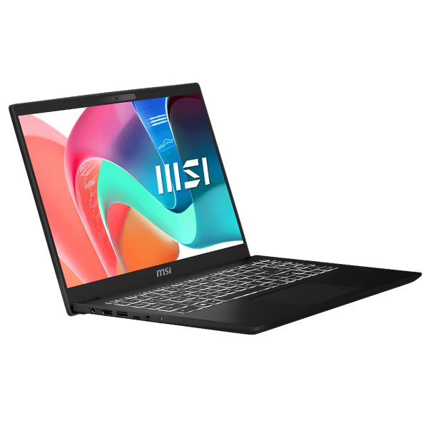 msi-modern-15-h-c2rmg-core-9-270h-16go-512go-vue-34-avant-gauche msi modern 15 h c2rmg core 9 270h maroc vue 3/4 avant gauche