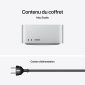 Mac Studio contenu du coffret avec cordon d’alimentation