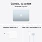 MacBook Air M4 13 pouces avec adaptateur USB-C et câble MagSafe 3