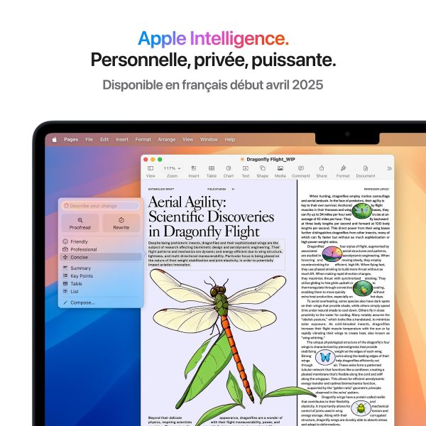 MacBook Air M4 15 pouces – Apple Intelligence Apple Intelligence sur le MacBook Air M4 15 pouces