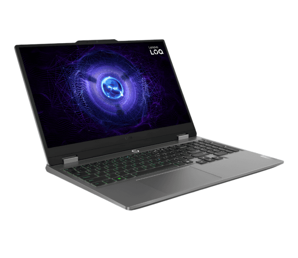 lenovo-loq-15-i7-13650hx-rtx-4050-vue-34-avant-gauche lenovo loq 15 rtx 4050 vue 3/4 avant gauche